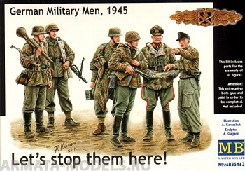 Набор фигурок MB35162 Фигуры Lets stop them here!, Немецкие военные, 1945