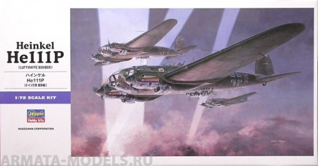 00552  Самолет Heinkel He-111p  (luftwaffe bomber) Hasegawa