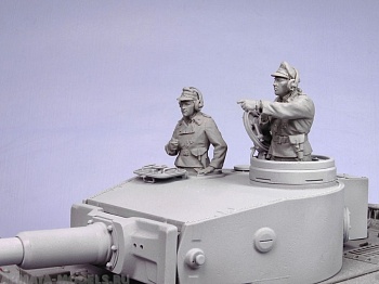 Т-35070 Немецкие танкисты на ТИГР (Курск 1943 г) (2)