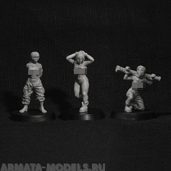 BV-prison Игровая миниатюра  female prisoners of war (3 models) женщины-военнопленные (3 модели)