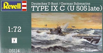 05114 Дизельная Подводная лодка типа IX C, немецкая