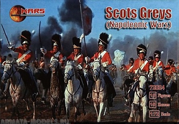 72024MR Фигуры Scots Greys (Napoleonic Wars) 1/72 Mars
