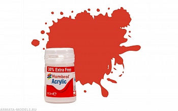 AB0174EP Краска акриловая 174 Signal Red Satin - 14ml Acrylic Paint - Plus 30%