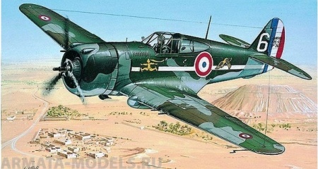 0841SM Самолёт  Curtiss P-36/H.75 Hawk (1:72) Smer