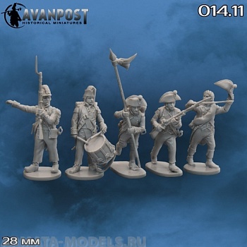 014.11 Французская революционная пехота: комгруппа, 1792-1796