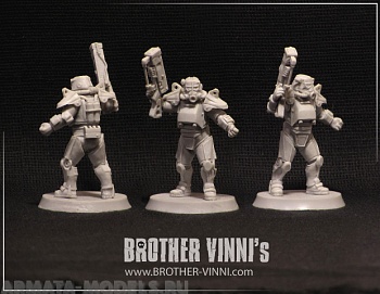 Scaf-rifle soldier in power-armour