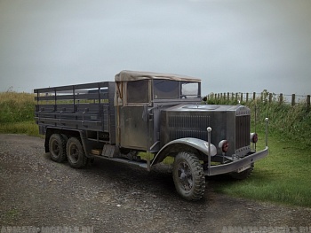 35461 Krupp LH163, немецкий грузовой автомобиль, 2МВ
