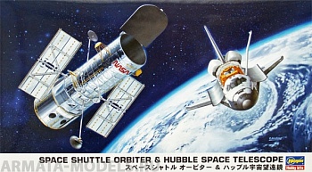 10676 Шатл с тескопом  SPACE SHUTTLE ORBITER AND HUBBLE SPACE TELESCOPE