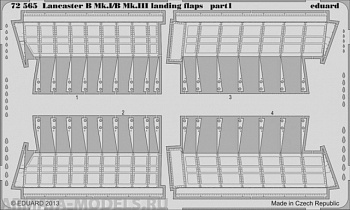 72565 Фототравление Lancaster B Mk.I/BMk.III landing flaps  для модели фирмы Airfix