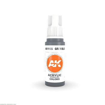 AK11165 Краска акриловая Grey-Blue 17ml