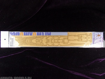 AW50019 Деревянная палуба для 1/600 Bismarck
