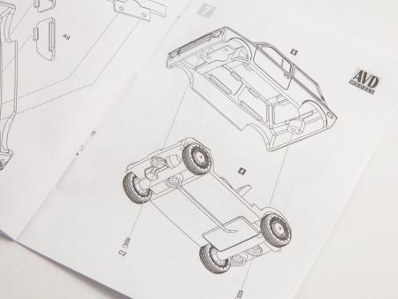 1506AVD Сборная модель ВАЗ-Э1101 AVD Models