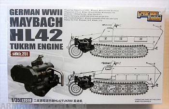 L3518 Сборная модель WWII German Maybach HL42 TUKRM Engine for sdkfz.251