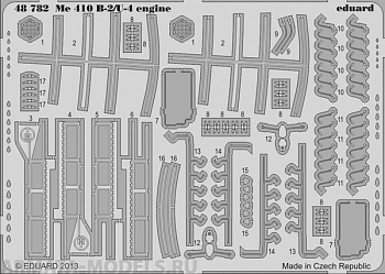 48782 Фототравление для Me 410B-2/U-4 engine for Meng