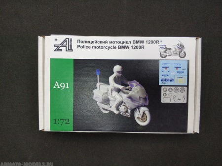 A91 Мотоцикл BMW 1200 R ДПС1:72 Alex miniatures