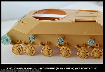 35013 Т-50 Ленивцы и поддерживающие каточки (ранних серий ) для моделей Нобби Босс