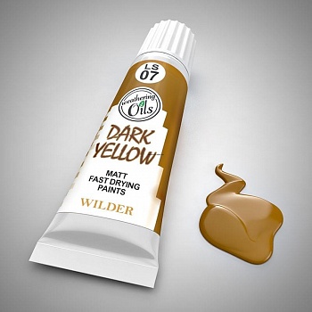 LS-07 Краски специальные быстросохнущие, на основе льняного масла. 20 мл цвет жёлтый тёмный