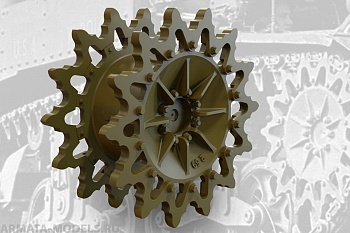 35005FURY Ведущие звездочки, 14-зубчатые, ранний тип для US light tank M3/M3A1/M3A3/M5 Drive Sprockets (14-teeth, early)