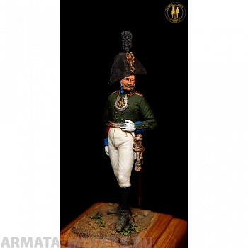 ОП.60.085 Фигура из белого металла Ратник Московского ополчения 1812г. Россия 