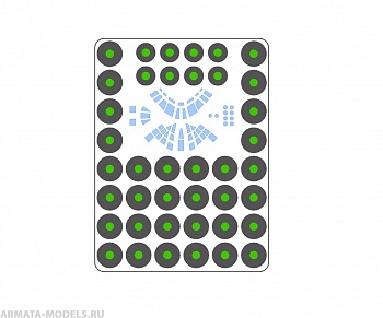 AM144101 Маска окрасочная для Ил-76 Звезда (Не для свободной продажи)