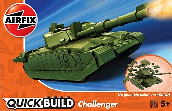 J6022 QUICKBUILD CHALLENGER TANK - Green
