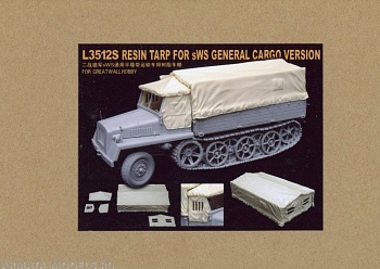 L3512S  Resin Tarp for WWII German sWS General Cargo Version