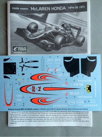 20014EBB McLaren HONDA MP4-30 2015 Middle season EBBRO