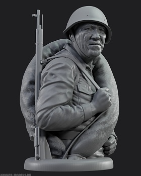 AM1010 Бюст Красноармейца Некрасова