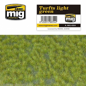 AMIG8354 Ammo Mig Основание для диорамы TURFTS LIGHT GREEN