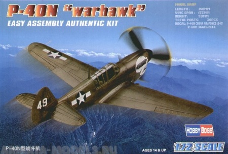 80252 Самолет P-40N Kitty hawk Hobby Boss