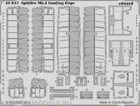 48847ED 48847 Spitfire Mk.I Landing Flaps 1/48