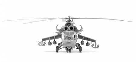 7273ПН Советский ударный вертолёт Ми-24А Звезда