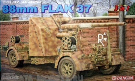 6287 Немецкое 88-мм зенитное орудие FLAK 37 Dragon