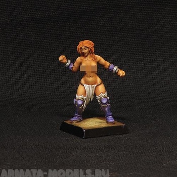 BV-Slave-01 Игровая миниатюра  chained girl (topless) прикованная девушка (топлесс)