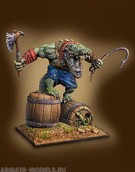 СM-P04 Декоративная фигурка из смолы Крок Пират (Сroc Pirate)