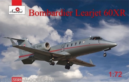 АМ72325 Самолет Bombardier Learjet 60XR Vista Jet Amodel